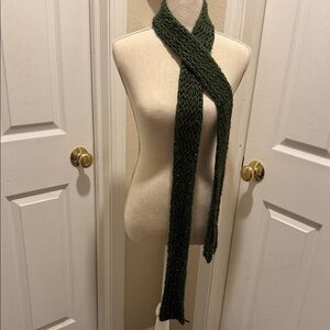 Handmade Elegant Green Knit Scarf